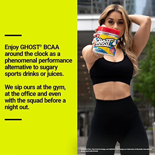 GHOST BCAA Powder, Sour Patch Kids Flavor, 30 Servings