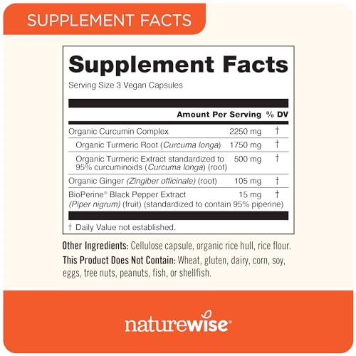 NatureWise Curcumin Turmeric 2250mg with BioPerine