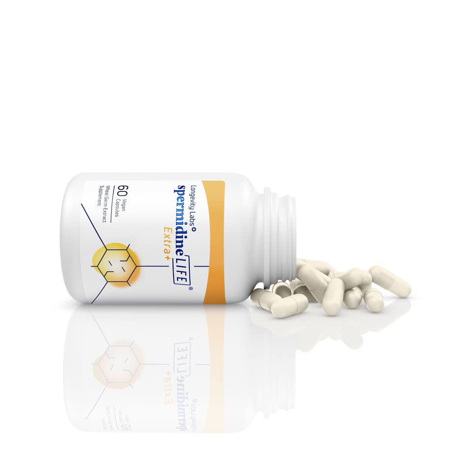 spermidineLIFE Extra+ Strength Natural Supplement, 60 Vegan Capsules