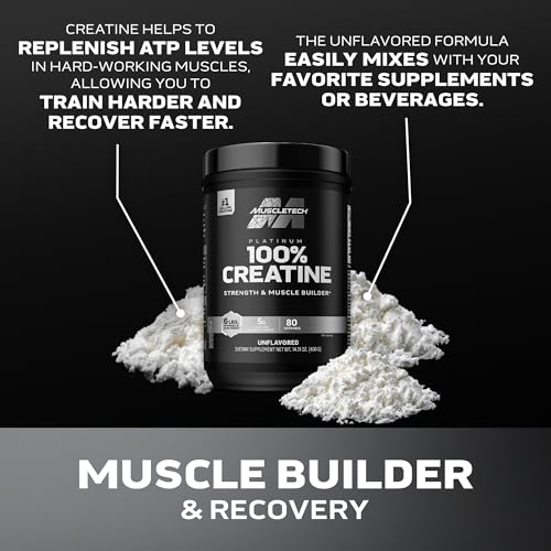 MuscleTech Platinum Creatine Monohydrate Powder Unflavored
