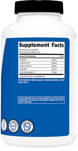 Nutricost Nitric Oxide Booster 2250mg, 180 Capsules
