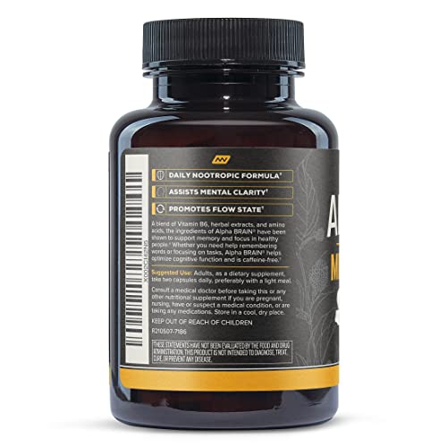 ONNIT Alpha Brain Nootropic Capsules for Focus