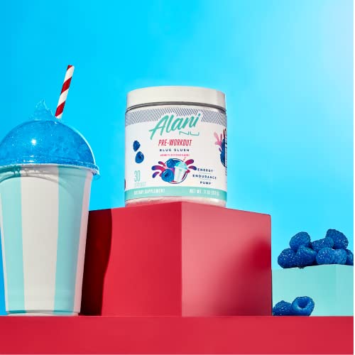 Alani Nu Pre-Workout Powder - Blue Slush Flavor