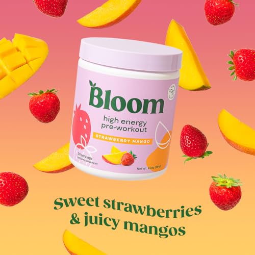Bloom Nutrition High Energy Pre Workout Drink Mix