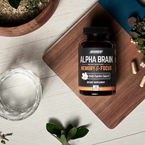 ONNIT Alpha Brain Nootropic Capsules for Focus