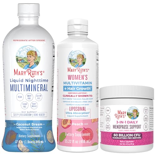 MaryRuth's Women's Multivitamin & Lustriva Hair Growth Bundle