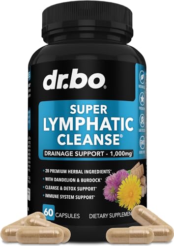 Herbal Lymphatic Drainage Support Supplement Pills