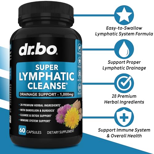 Herbal Lymphatic Drainage Support Supplement Pills