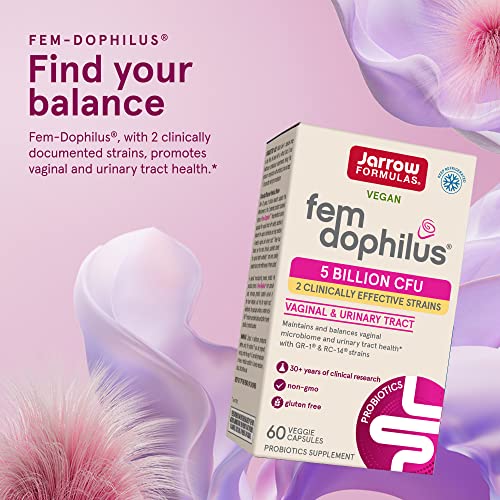 Jarrow Fem-Dophilus Probiotic Capsules for Women - Pack of 12
