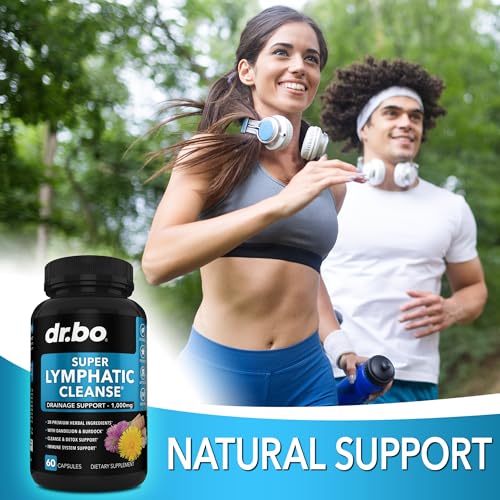 Herbal Lymphatic Drainage Support Supplement Pills