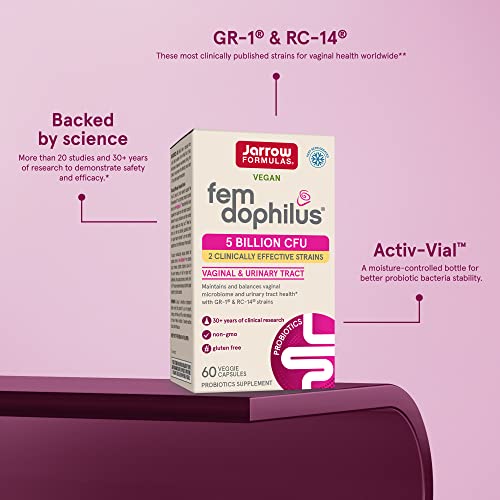 Jarrow Fem-Dophilus Probiotic Capsules for Women - Pack of 12