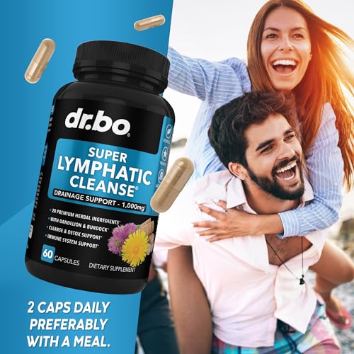 Herbal Lymphatic Drainage Support Supplement Pills