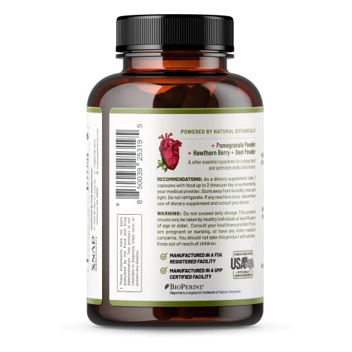 Snap Supplements Heart & Blood Circulation, 270 Capsules