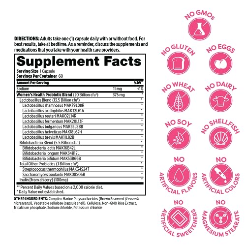 Probulin Women's Health Probiotic + Prebiotic - 60 Capsules