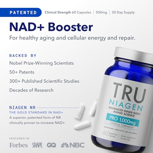 NIAGEN PRO NAD+ Anti Aging Supplement, 1000mg, 30 Servings