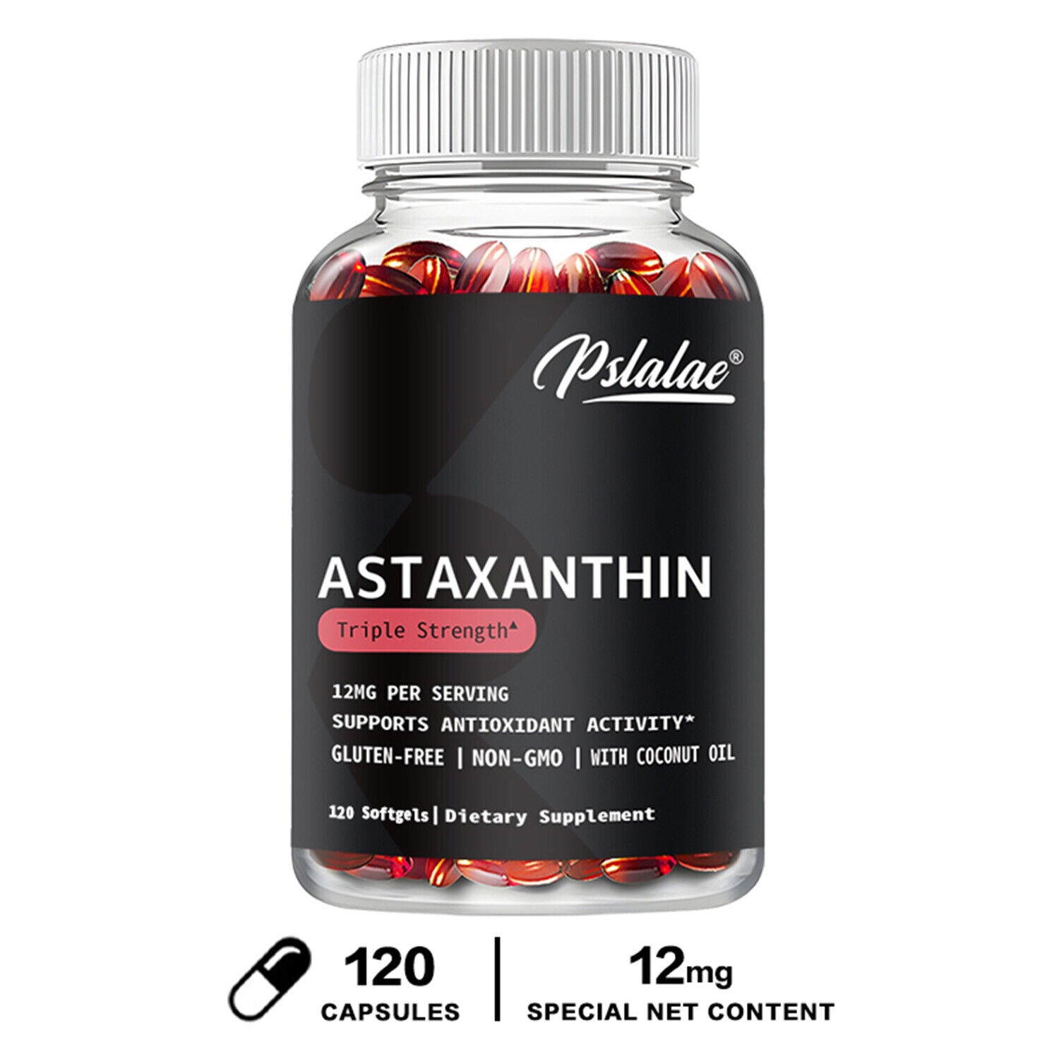 High strength Astaxanthin 12mg for heart health & antioxidants