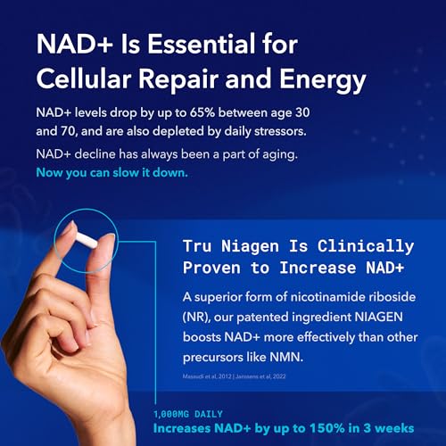 NIAGEN PRO NAD+ Anti Aging Supplement, 1000mg, 30 Servings
