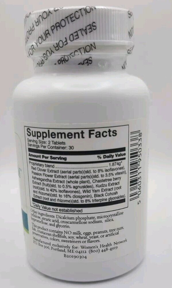 Herbal Equilibrium Supplement for Women's Health: 60 Tablets