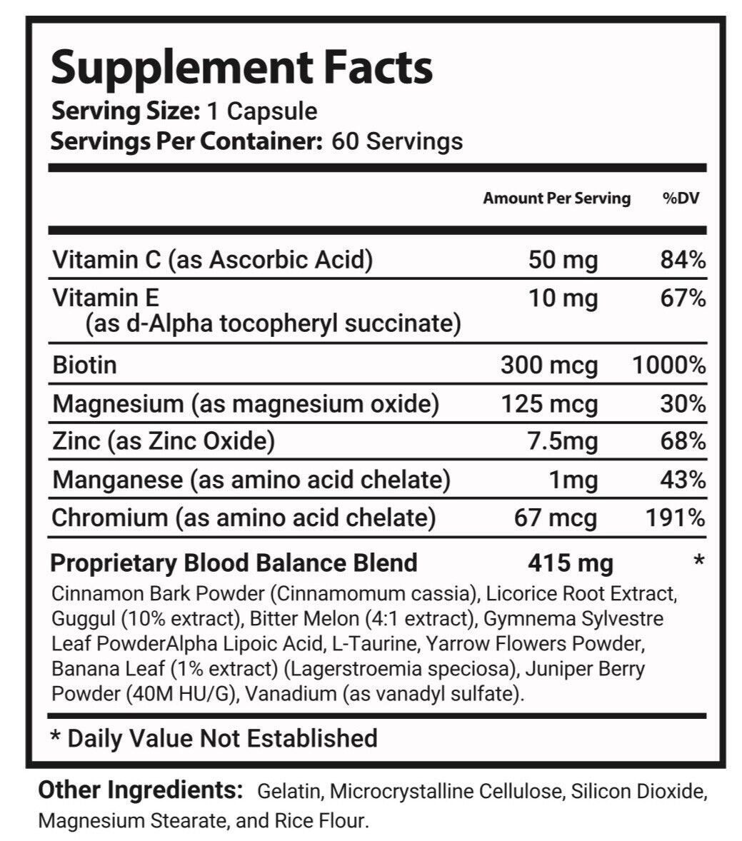 Advanced Blood Support - 60 Capsules for Glycogen