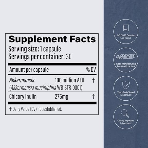 Akkermansia Probiotic with Prebiotic Fiber - Gut Health