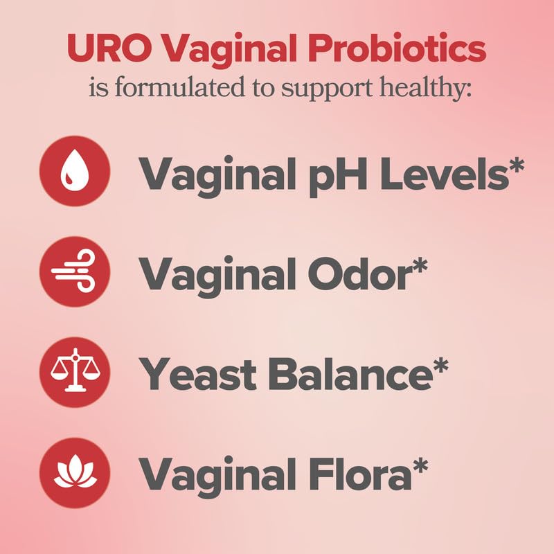 URO Vaginal Probiotic with Prebiotics & Lactobacillus Blend