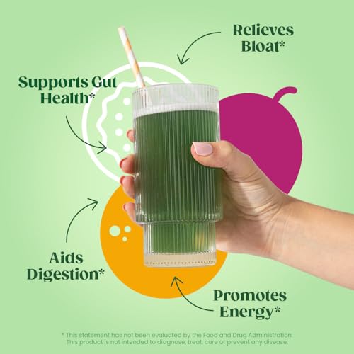 Superfood Greens Powder with Probiotics for Gut Health