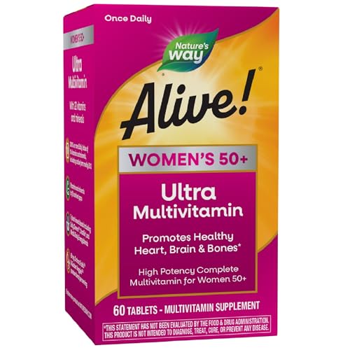 Women's 50+ Ultra Potency Multivitamin, Promotes Heart, Brain, Bones