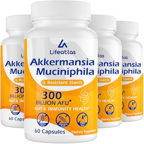 300 Billion AFU Akkermansia Muciniphila Probiotics - 240 Capsules