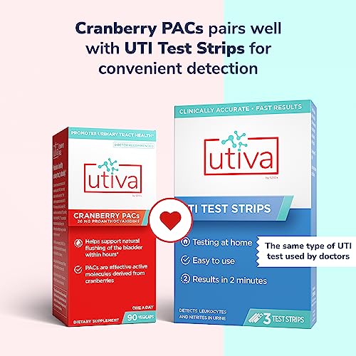 Utiva Cranberry PACs Supplement for Urinary Tract Health