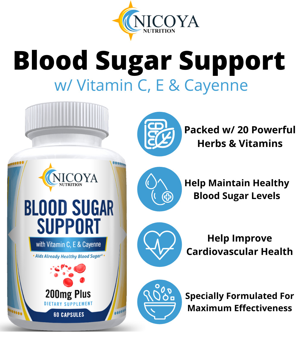 Natural Blood Sugar Support Supplement for Glucose Control