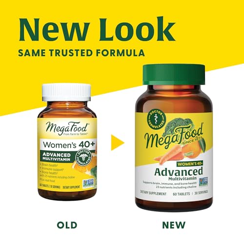 MegaFood Women's 40+ Multivitamin - Energy, Brain, Bones