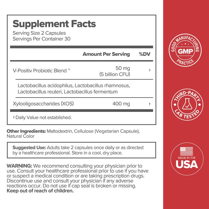 URO Vaginal Probiotic with Prebiotics & Lactobacillus Blend