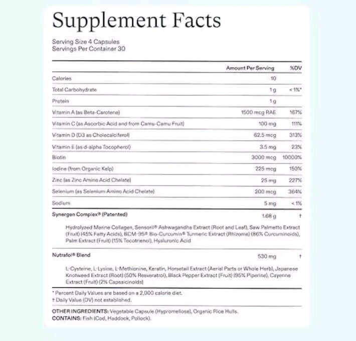 Nutrafol Women's Hair Growth Supplements, Ages 18-44, Clinically Proven