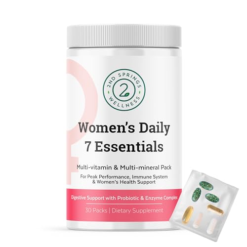 Women's Daily Multivitamin Pack with 7 Essentials & Probiotics