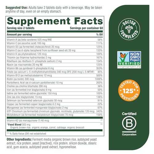 MegaFood Women's 40+ Multivitamin - Energy, Brain, Bones