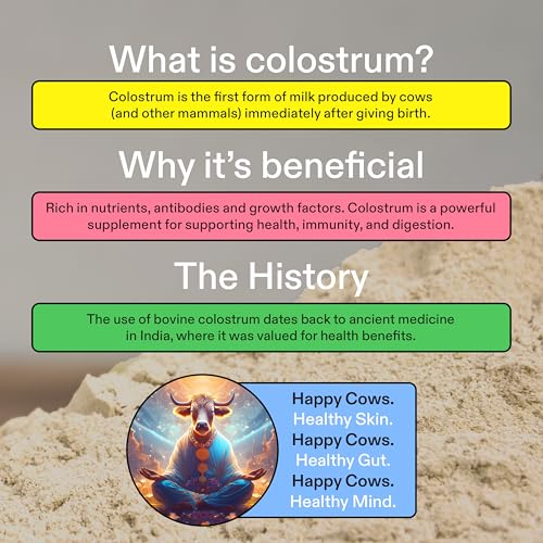 Grass Fed Colostrum Powder for Gut Health & Beauty