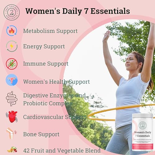 Women's Daily Multivitamin Pack with 7 Essentials & Probiotics
