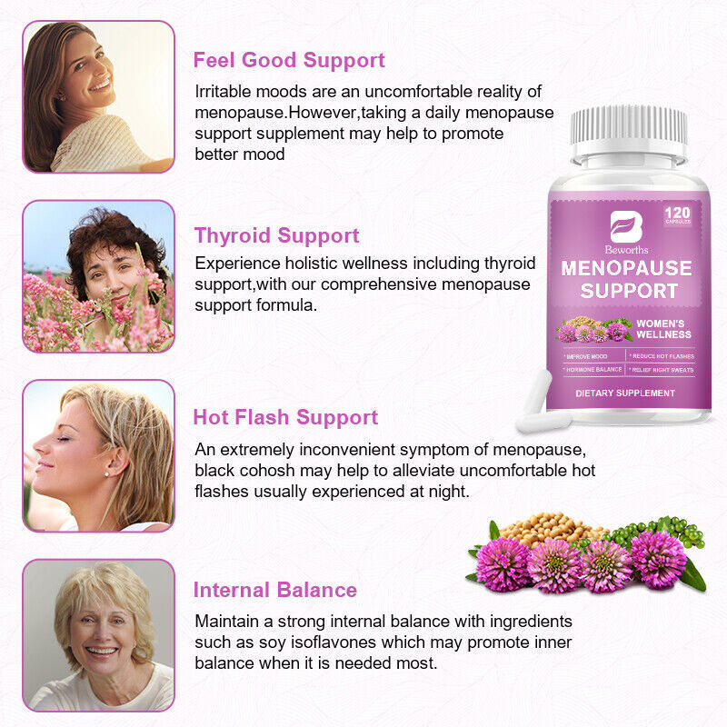 Natural Menopause Capsules for Hormone Balance Support Women