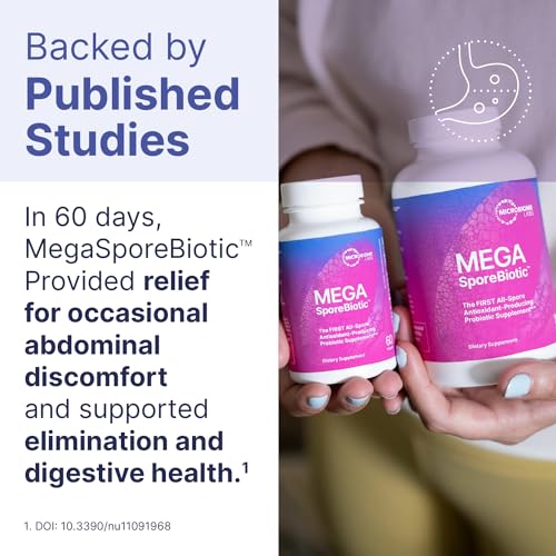 MegaSporeBiotic Probiotic for Digestive Health - 180 Capsules