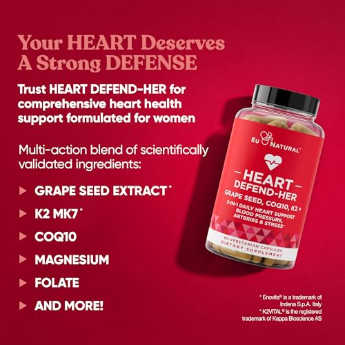 Heart Defend-Her: Women's Heart Health Supplements with 3-in-1 Blend