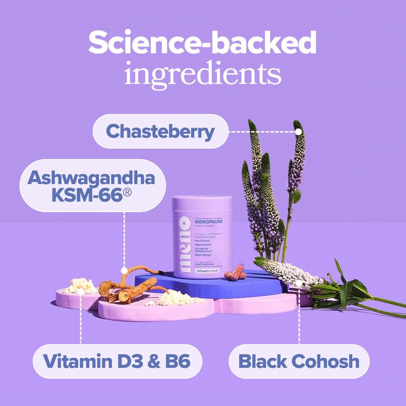 MENO Menopause Vitamins - Black Cohosh & Ashwagandha