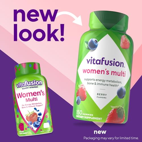 Vitafusion Women's Berry Flavored Multivitamin Gummies, 150 Count