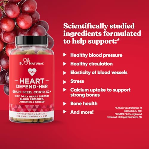 Heart Defend-Her: Women's Heart Health Supplements with 3-in-1 Blend