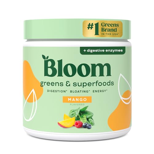 Bloom Nutrition Superfood Greens Powder with Probiotics 30 servings