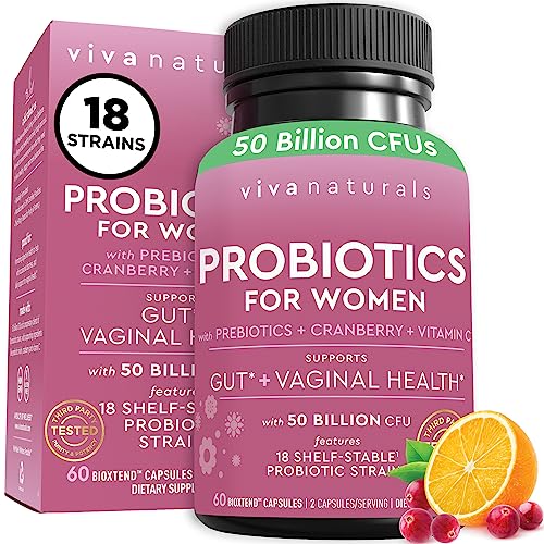 Viva Naturals Probiotics for Women: Gut & Vaginal Health