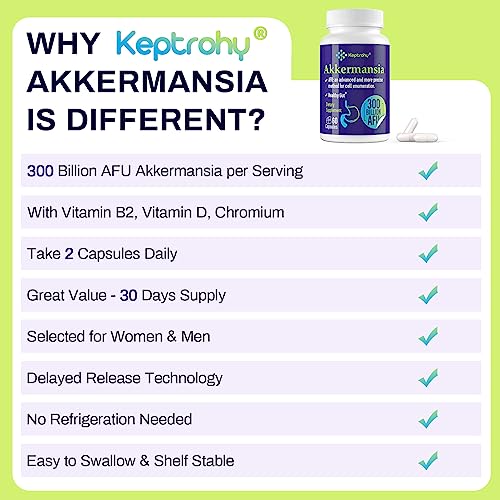 300 Billion AFU Akkermansia Muciniphila - Probiotics for Health