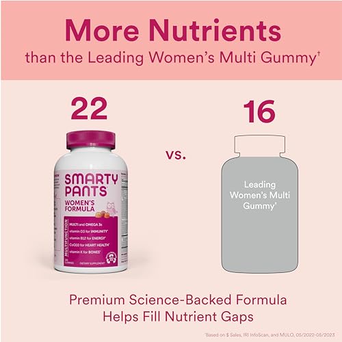 SmartyPants Women's Multivitamin Gummies: Omega 3 & More