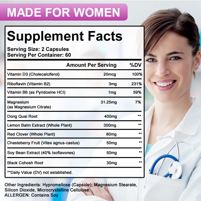 Natural Menopause Supplements for Hormone Balance - Women Health