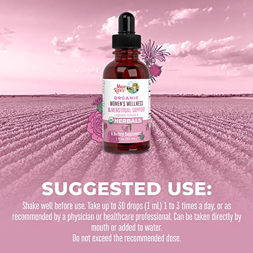 Organic Women's Liquid Herbal Supplement for Menstrual Support