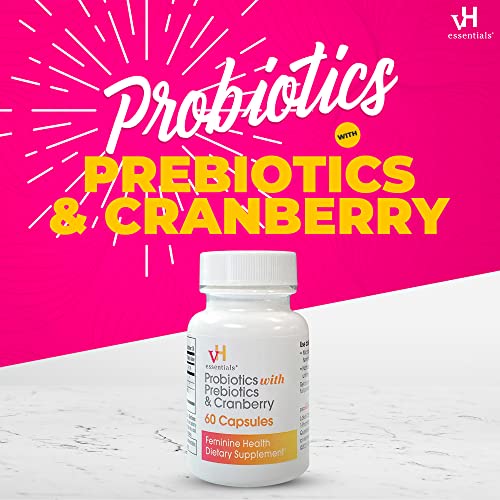 vH essentials Feminine Health Probiotics with Cranberry - 60 Caps